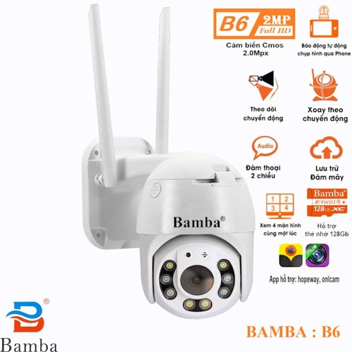 Camera an ninh không dây Chuyên Ngoài Trời - Đàm thoại 2 chiều - Theo dõi chuyển động - lắp đặt trong 3 phút