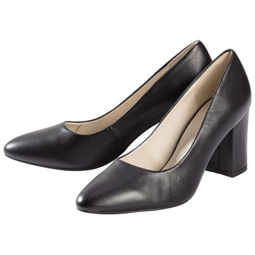 Giày ESMARA Leder-Pumps màu đen - da dê cao cấp đế da có đệm