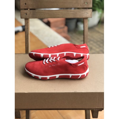 Jazaru - Đỏ hoàng gia (đỏ sáng), da lộn nguyên miếng, size 37 - Giày thể thao, Giày chính hãng, Giày Pháp
